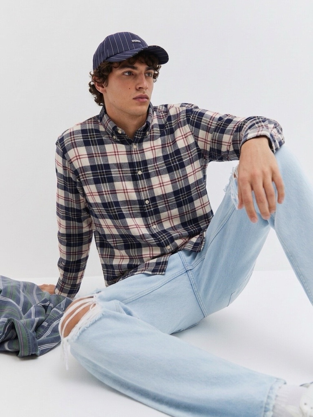 JCrew Oarsman Classic Plaid Shirt Mens Westernwear Vintage Aesthetic